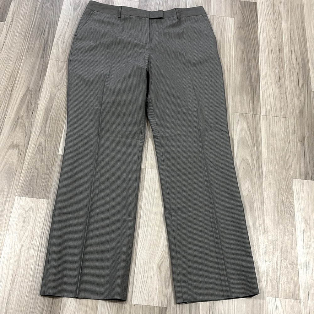 Brooks‎ Brothers Caroline Fit Gray Pinstripe Dress Pants Size 18 NWT